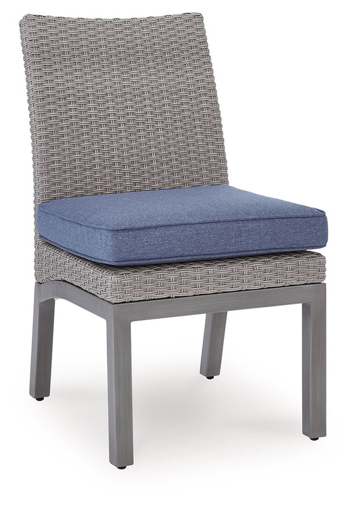 Half Moon Beach - Side Chair With Cushion (Set of 2) - Blue / Gray image 2