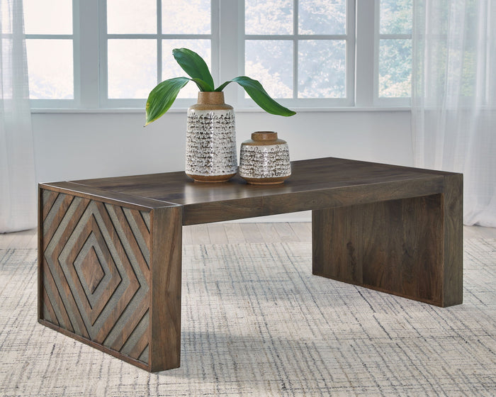 Dreggan - Rectangular Cocktail Table - Brown image 2