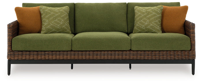 Horizon Hall - Sofa With Cushion - Brown / Green image 3