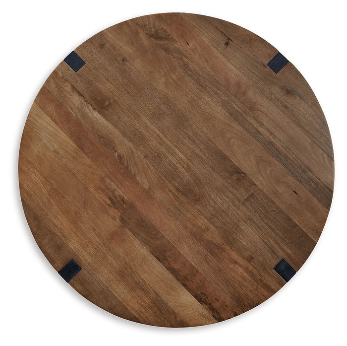 Hanneforth - Round Cocktail Table - Brown image 2