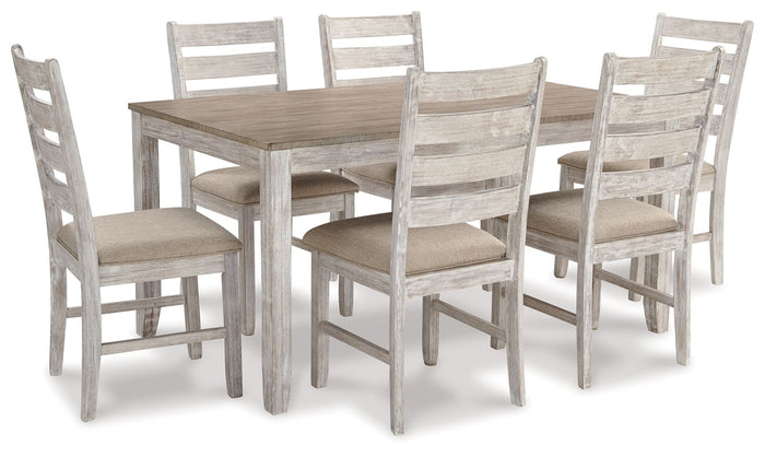 Skempton - Dining Room Table Set (Set of 7) - White image 1