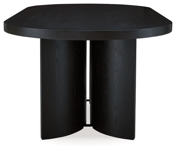 Rowanbeck - Oval Dining Room Table - Black image 2