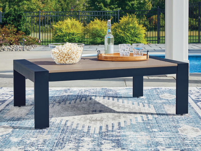 East Beach - Blue - Rectangular Cocktail Table image 4