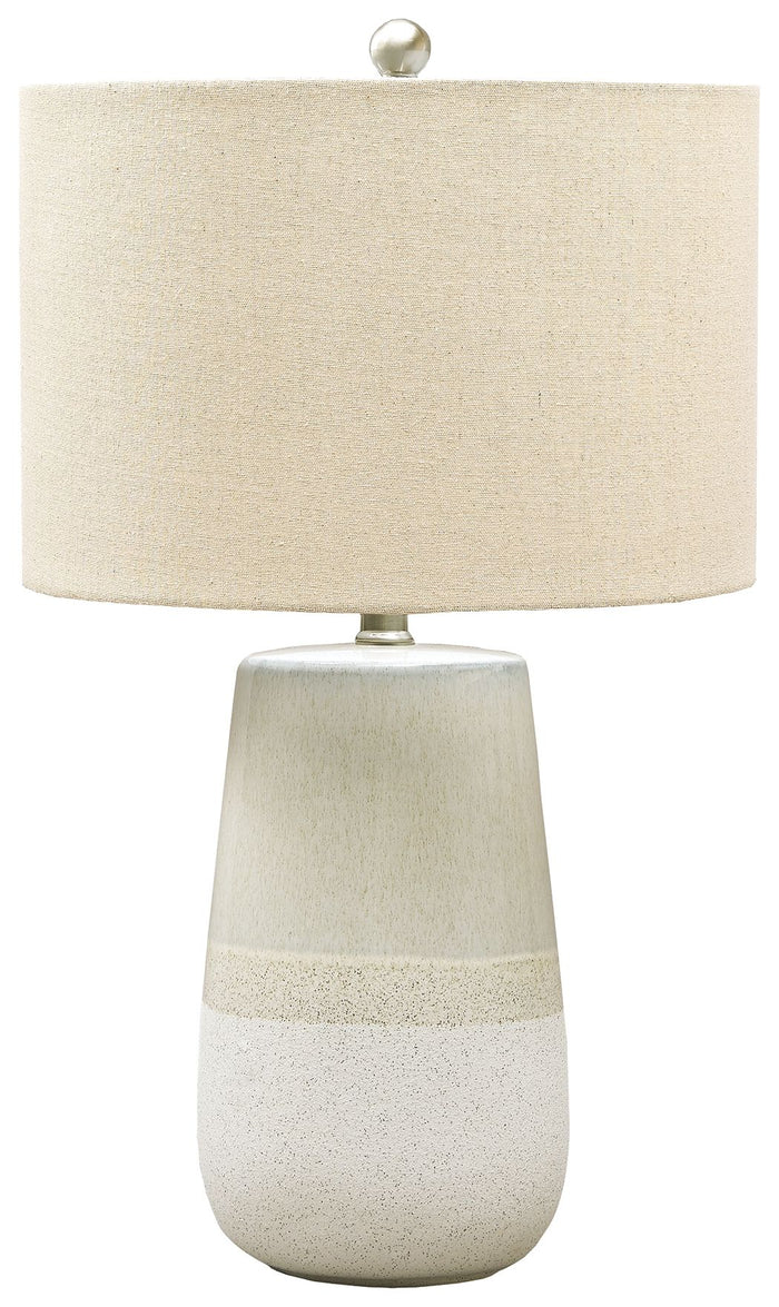 Shavon - Ceramic Table Lamp  - Beige / White image 1
