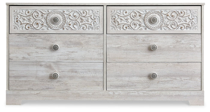 Paxberry - Six Drawer Dresser - Weatherworn - Whitewash image 2