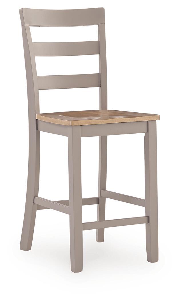Harperfeld - Barstool (Set of 2) - Natural / Gray image 3
