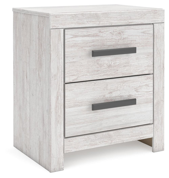 Cayboni - Two Drawer Night Stand - Whitewash image 1
