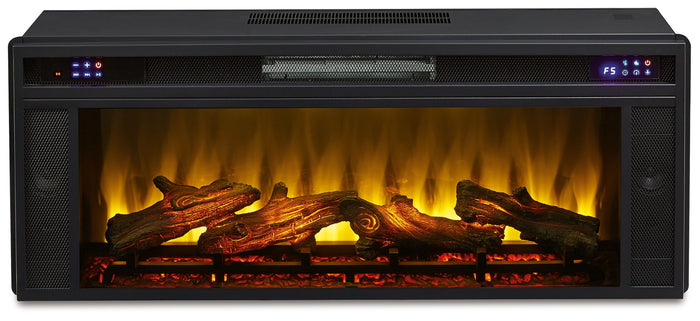 Entertainment Accessories - Fireplace Insert - Rectangular - Black image 2