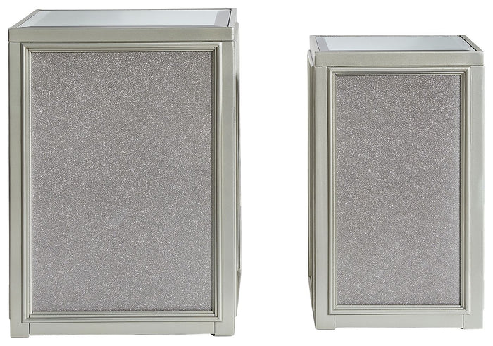 Traleena - Nesting End Tables (Set of 2) - Silver Finish image 2