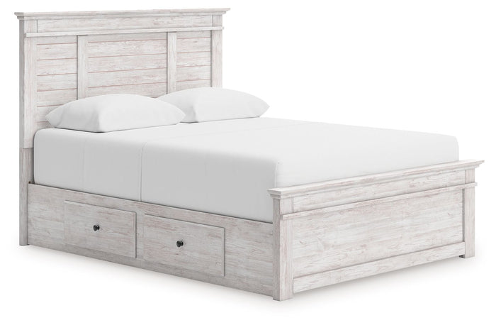 Makidern - Panel Storage Bed With 2 Under Bed Storage Units image 3