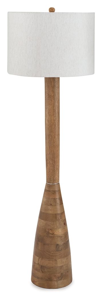 Ailsa - Wood Floor Lamp - Natural Brown image 1