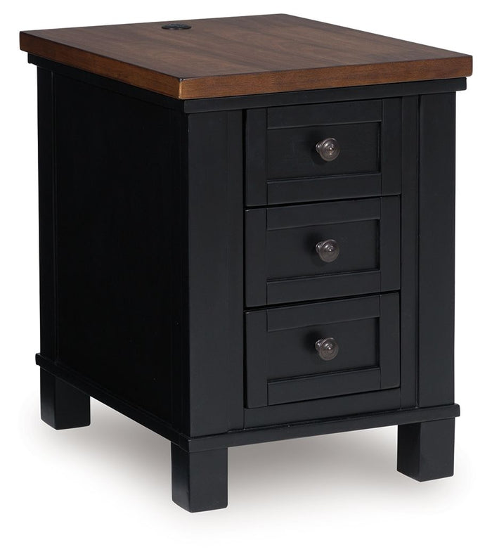 Wildenauer - Chair Side End Table - Brown / Black image 1