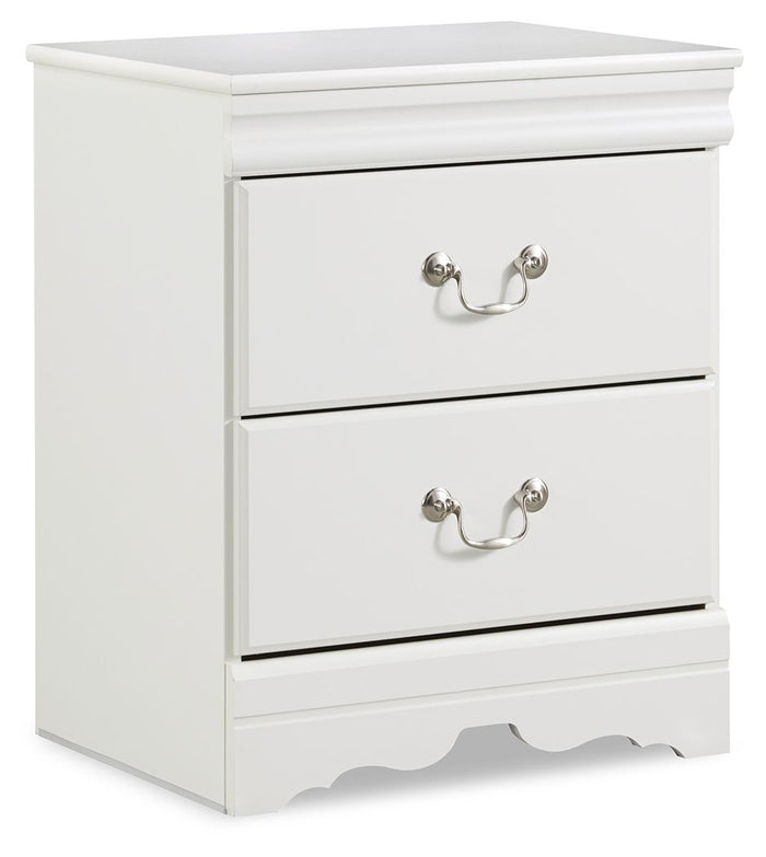 Anarasia - Two Drawer Night Stand - White image 1