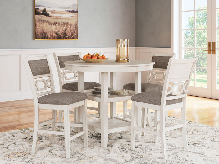Erinberg - Dining Room Counter Table Set (Set of 5) - Antique White image 2