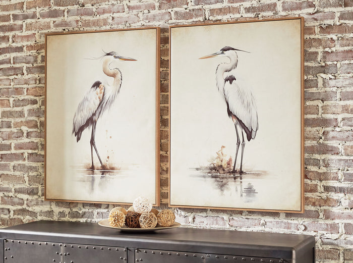 Aubinell - Wall Art Set (Set of 2) - Beige image 2