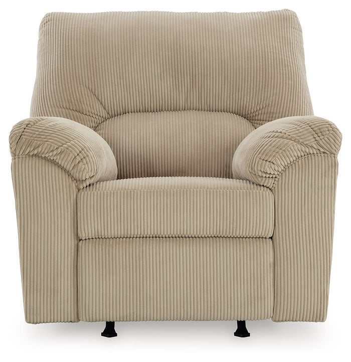 SimpleJoy - Rocker Recliner - Fabric - Sand image 2
