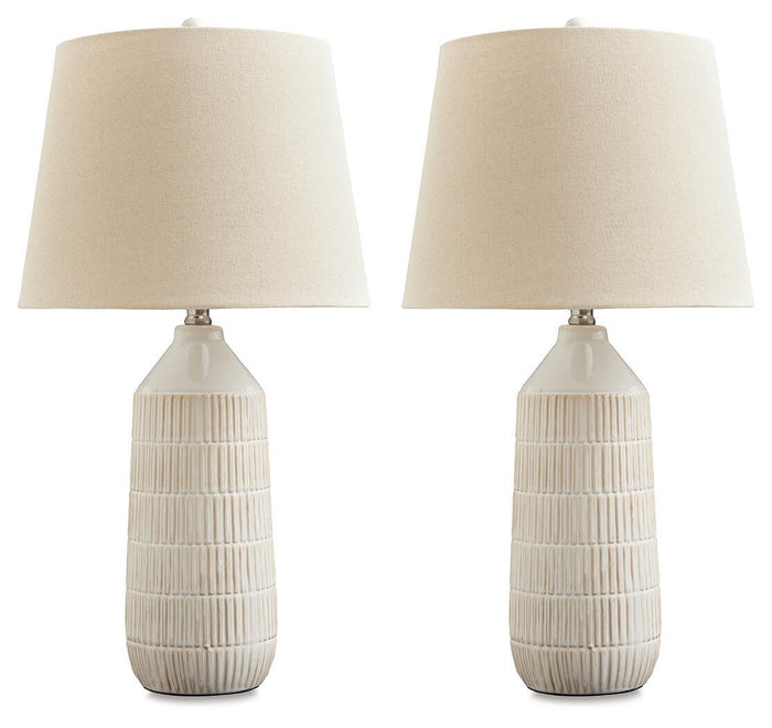 Willport - Ceramic Table Lamp (Set of 2) - Off White image 1