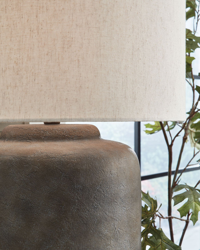 Zandophen - Metal Table Lamp - Antique Gray image 3
