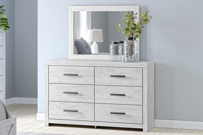 Cayboni - Dresser And Mirror - Whitewash image 2