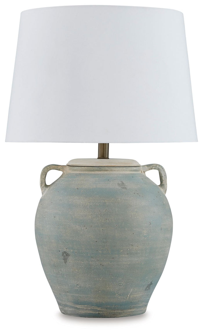 Shawburg - Terracotta Table Lamp - Antique Green image 1
