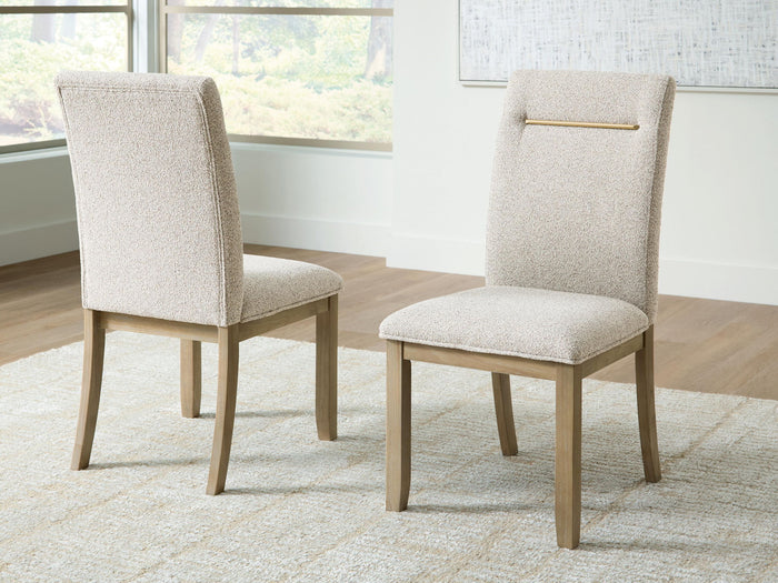 Lasinger - Dining Upholstered Side Chair (Set of 2) - Light Brown image 2