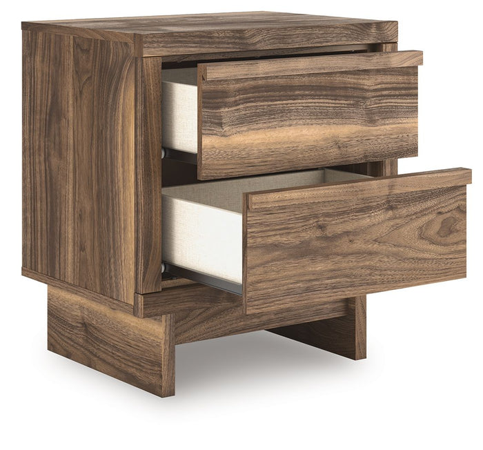 Chirason - Two Drawer Night Stand - Brown image 3