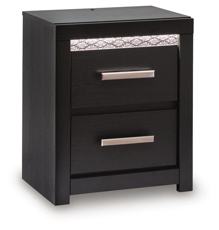 Brizmore - Two Drawer Night Stand - Black image 1