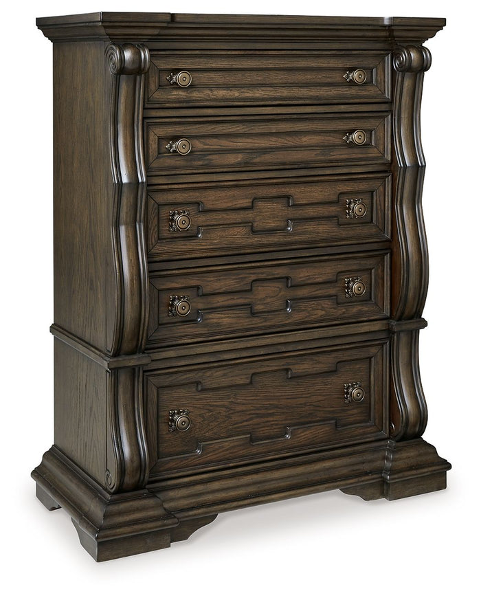 Maylee - Five Drawer Chest - Dark Brown image 1