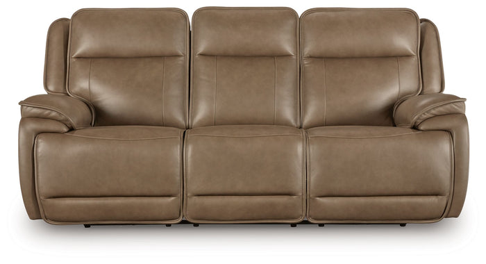 Glencroft - Power Reclining Sofa With Adjustable Headrest - Sahara image 3