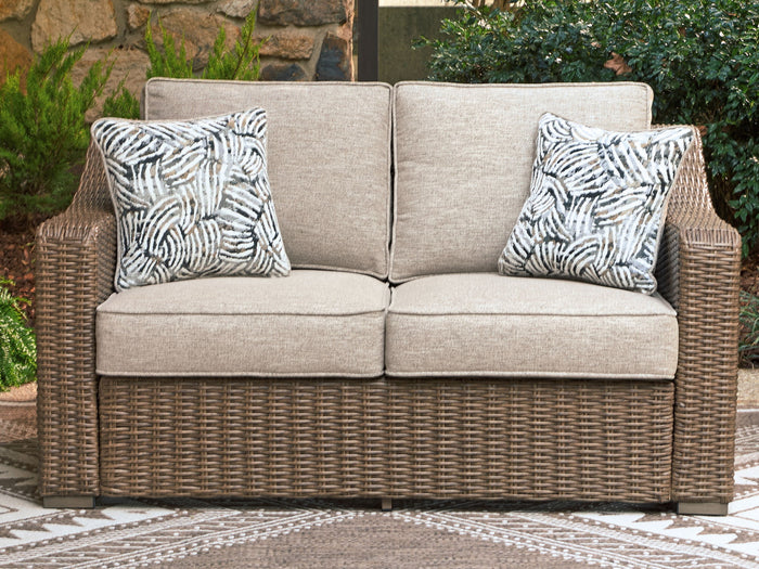 Laguna Heights - Loveseat With Cushion - Beige image 2