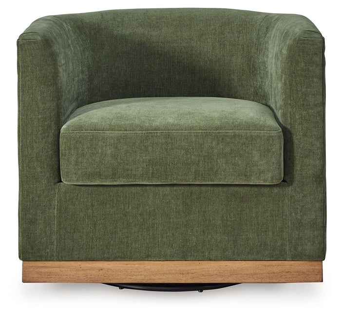 Jersonlow - Swivel Chair - Forest Green image 4