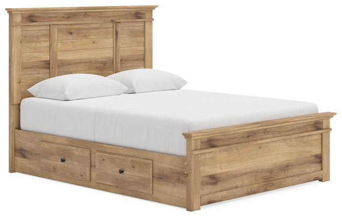 Makidern - Panel Storage Bed With Under Bed Storage Unit image 2