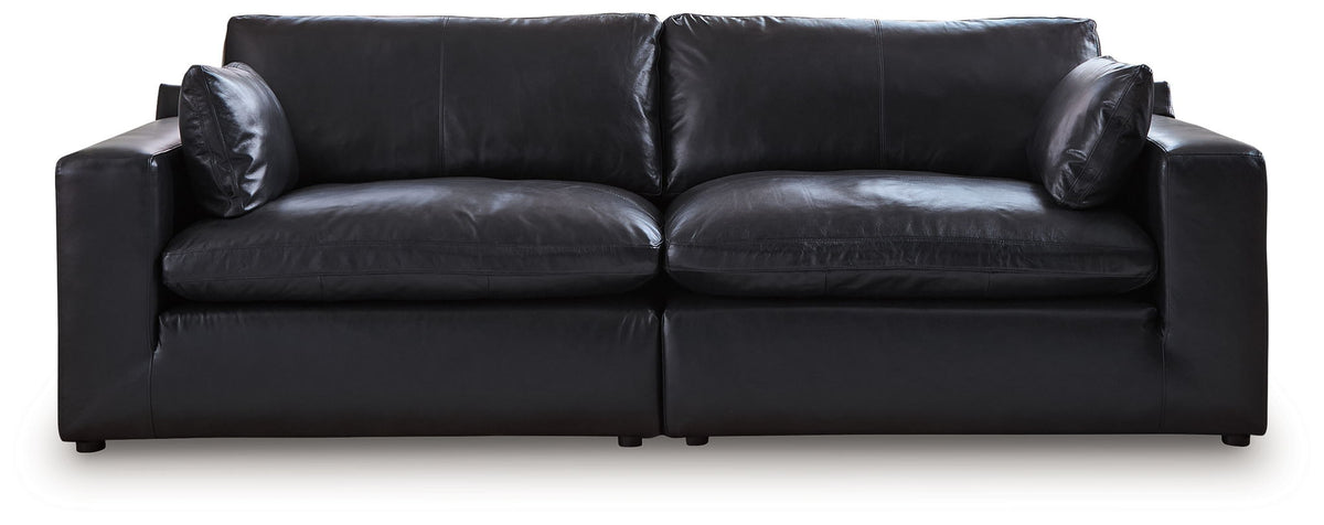 Black / 2 Pc. Sectional Loveseat