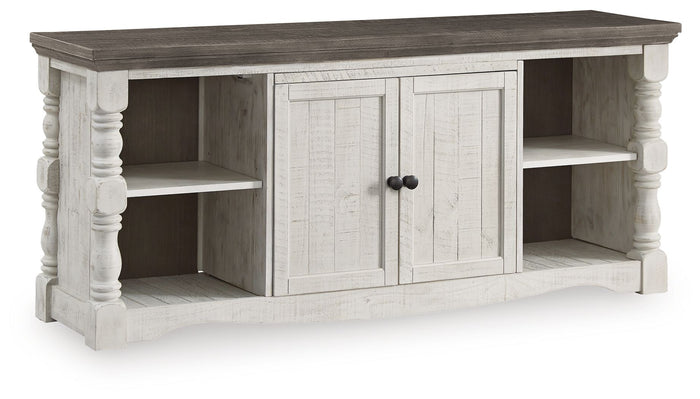 Havalance - Extra Large TV Stand - 2 Doors - Brown / Beige image 1
