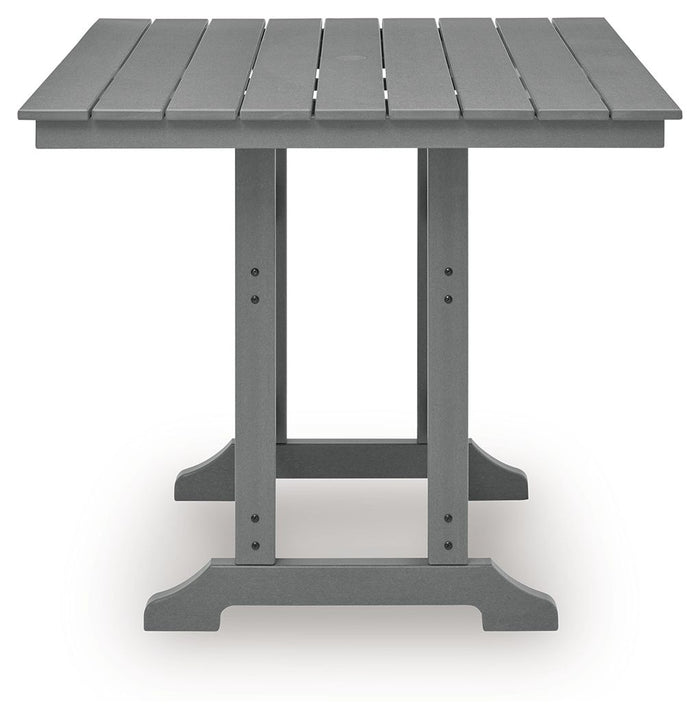 Sanctuary Beach - Square Counter Table With Umbrella Option - Dark Gray image 3