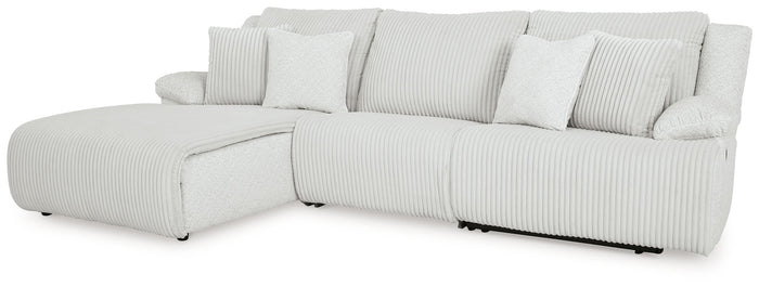 Top Tier - 3-Piece Sectional Sofa With LAF Press Back Chaise - Alloy image 1