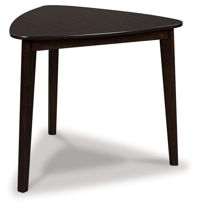 Mallenette - Triangle Dining Room Table - Merlot image 1