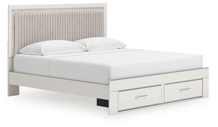 Zuraleus - Upholstered Panel Platform Storage Bed image 2