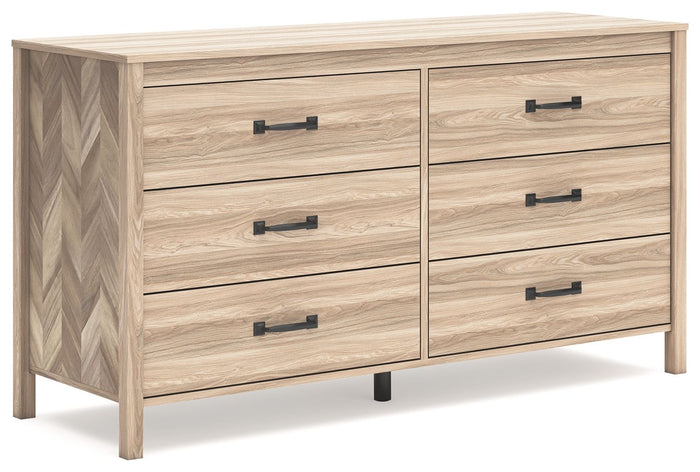 Battelle - Six Drawer Dresser - Tan image 1
