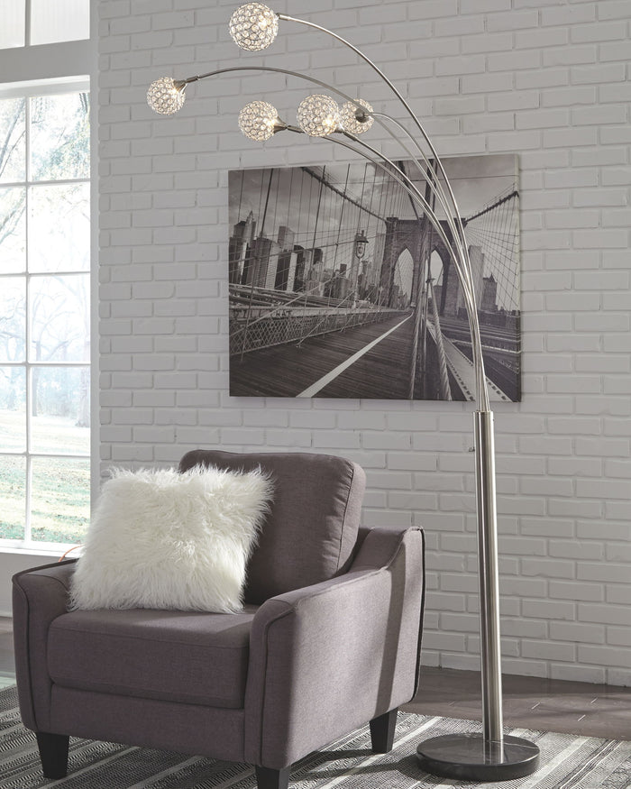 Winter - Metal Arc Lamp  - Silver Finish image 2