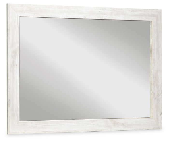 Paxberry - Bedroom Accent Mirror - Whitewash image 1