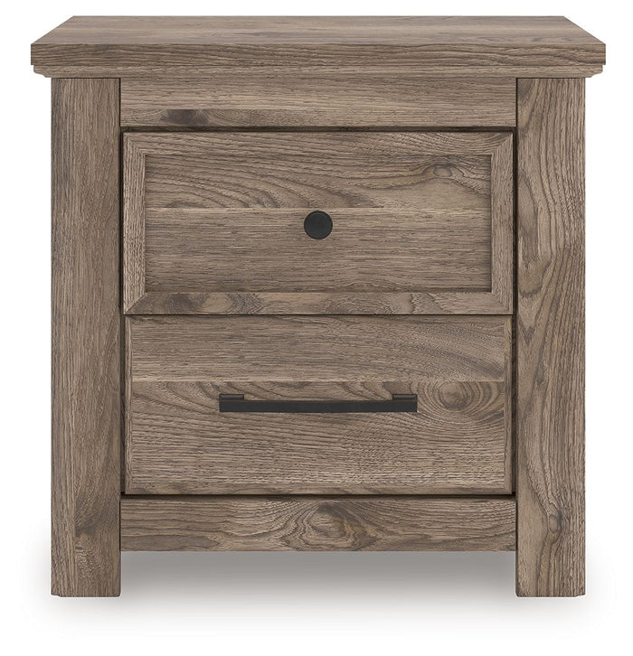 Rusticott - Two Drawer Night Stand - Brown image 2