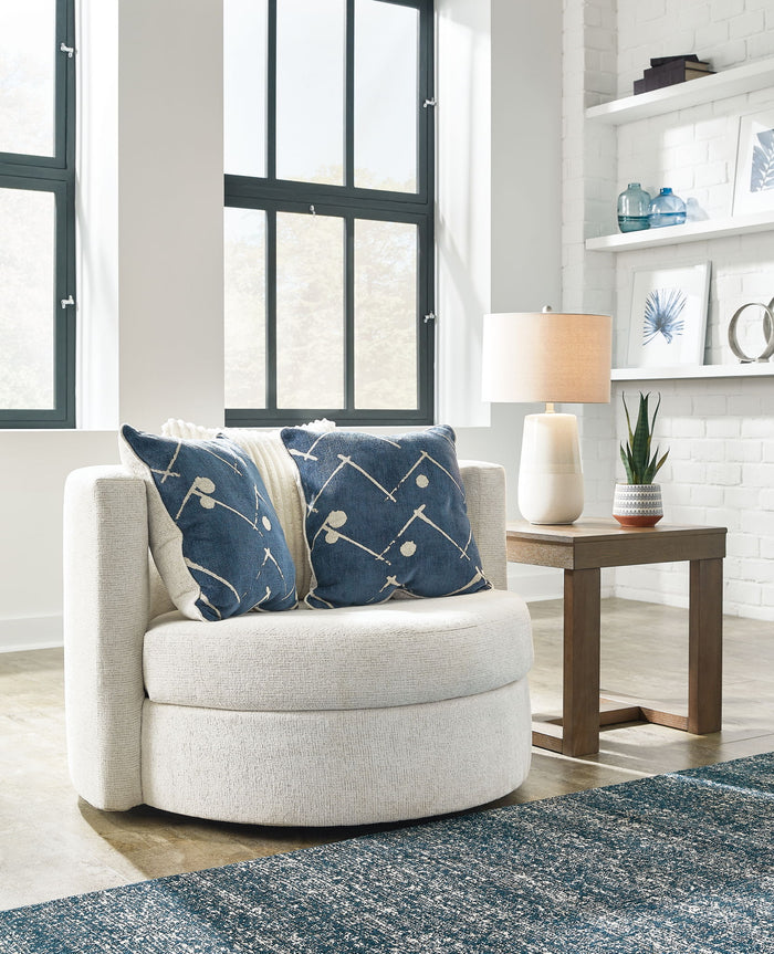 Padova - Swivel Accent Chair - Ivory image 3