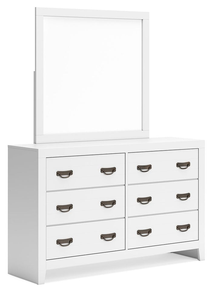 Binterglen - Dresser And Mirror - White image 1