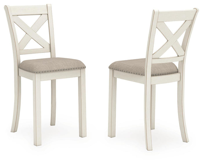 Robbinsdale - Upholstered Barstool (Set of 2) - Antique White image 1