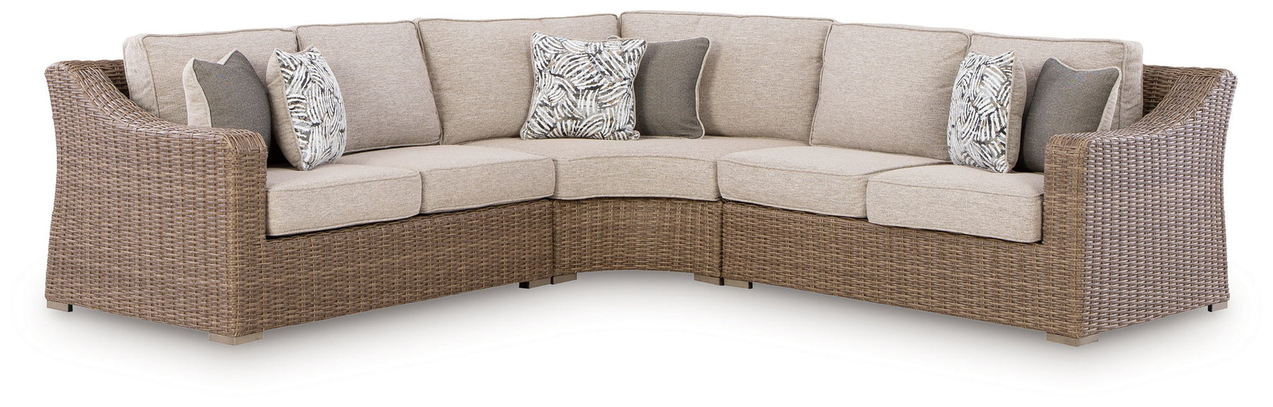 Beige / 3 Pc. Sectional