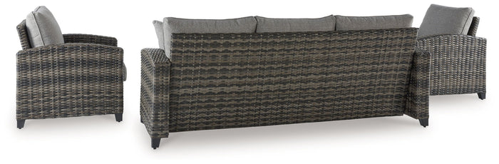 Oasis Court - Sofa, Chairs, Table Set (Set of 4) - Gray image 2