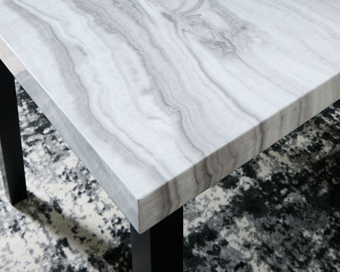 Mervannie - Square Dining Room Counter Table - Gray / Black image 2
