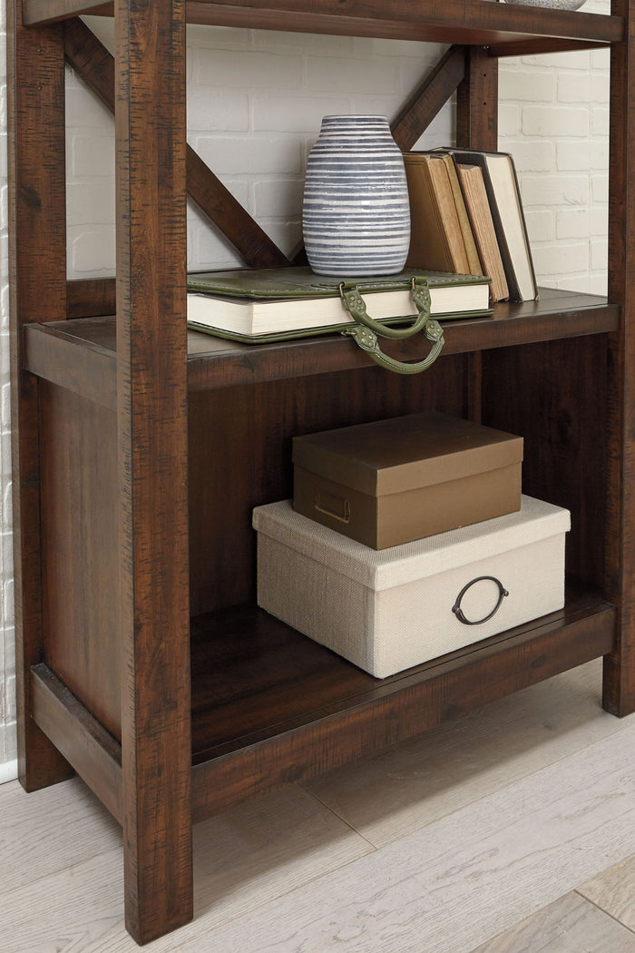 Baldridge - Large Bookcase - Rustic Brown image 3