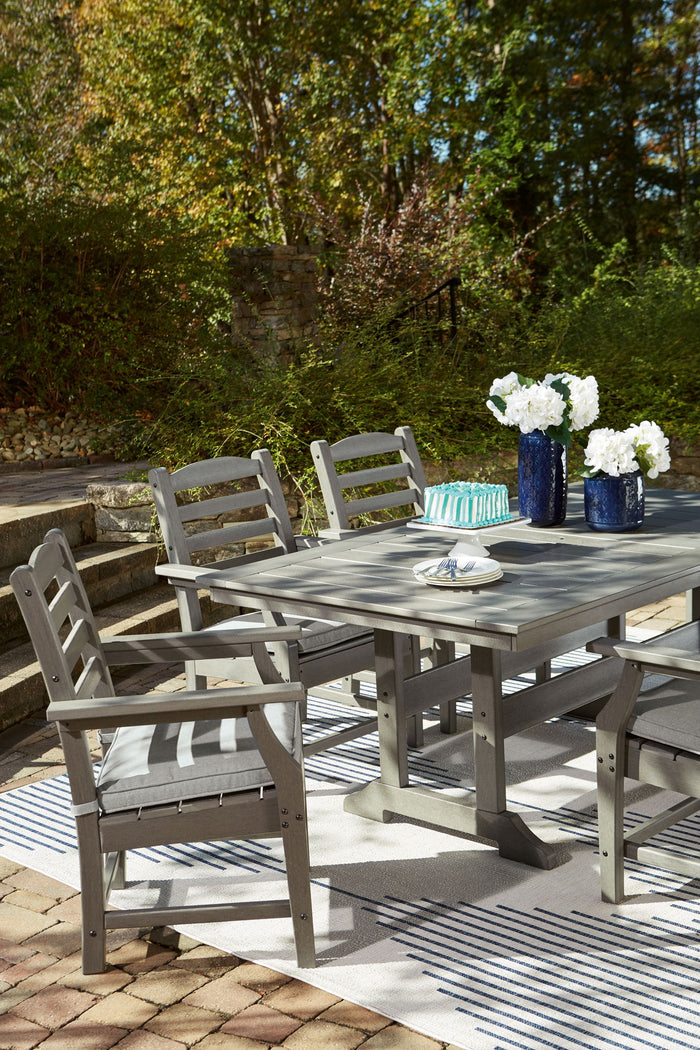 Visola - 7 Pc. - Dining Set with 6 Chairs - Gray image 2